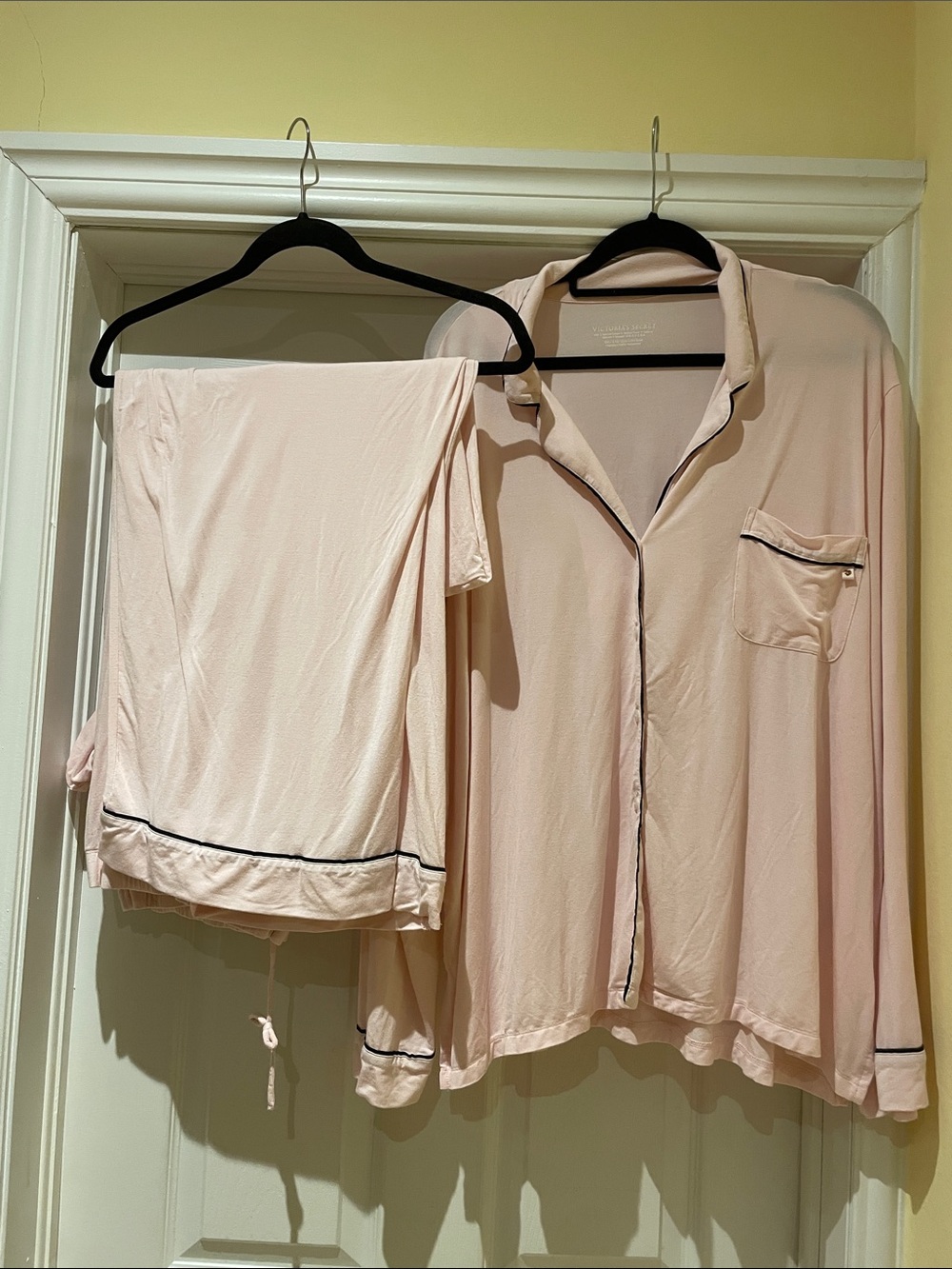 Victoria's Secret Modal Pink Pajama Set XXL Loungewear Sleepwear